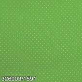 Tecido Patchwork Círculo Ref 326003 Cor 1591 Verde/Poá Branco 0,48x1,46mts