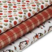Tecido Patchwork Digital Fuxicos Coleção Natal Feliz