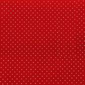 Tecido Patchwork Círculo Ref.326003 Cor 1584 Vermelho-Póa Branco 0,48x1,46mts