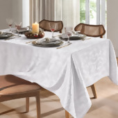 Toalha de Mesa Jacquard Requinte II Quadrada Dohler TJ-6205 1,60x1,60mts FL