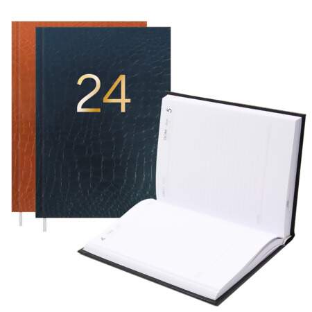 Agenda 2024 Executiva Costurada Tilibra Croco M6