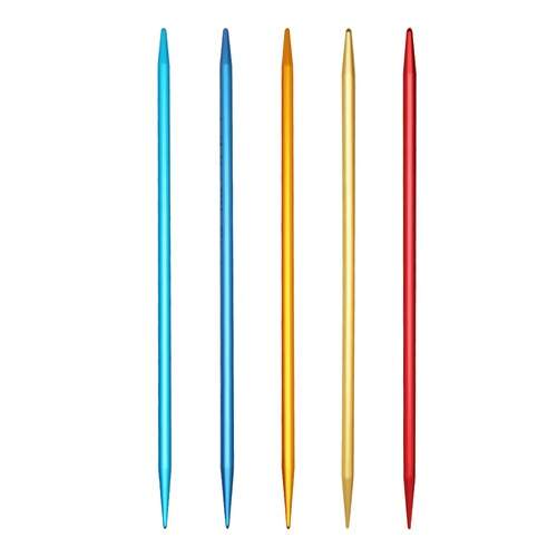Kit de Agulha Duas Pontas para Tricô ADDI Colibri AD-204-7 15cm