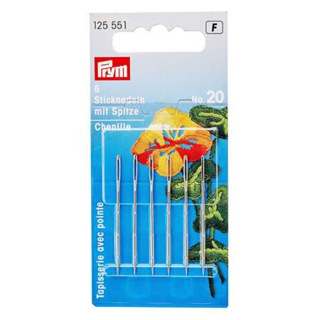 Agulha de Mão para Bordar Chenille Prym com 06 Und