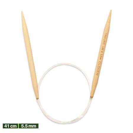 Agulha Circular de Tricô Takumi Clover Bambu 3016-16