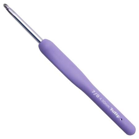 Agulha de Crochê Etimo Murasaki Tulip Cabo Emborrachado TEM