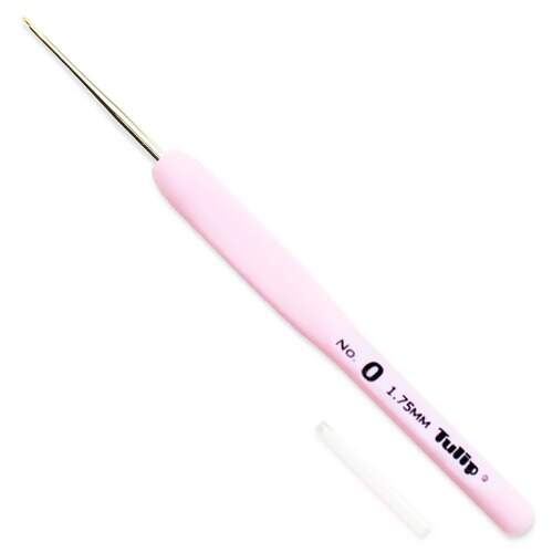 Agulha de Crochê Tulip Etimo com Cabo Emborrachado Rose Lace TLP-TEL