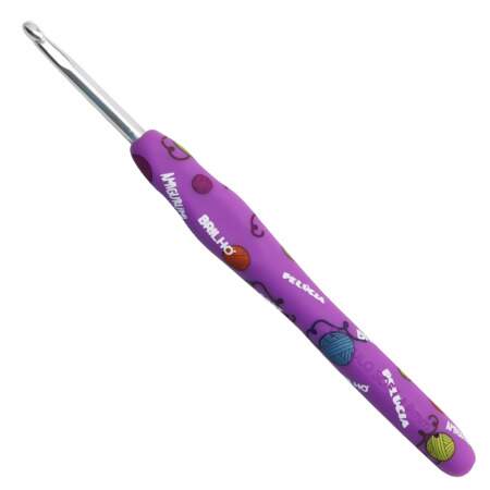 Agulha de Crochê Soft Amigurumi Circulo Cabo Emborrachado