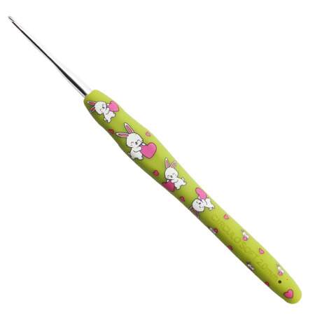 Agulha de Crochê Soft Circulo Bichinhos Cabo Emborrachado
