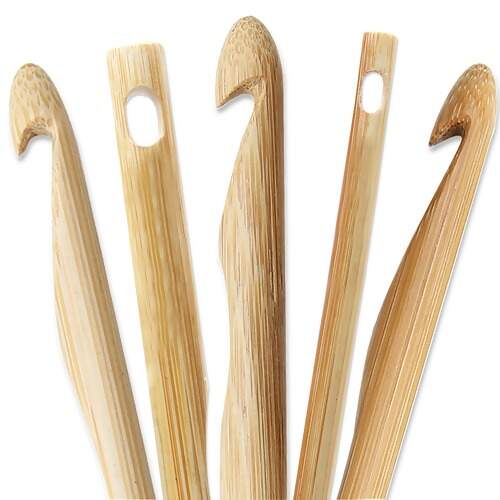 Agulha Knooking de Bambu Pragentemuida 17cm