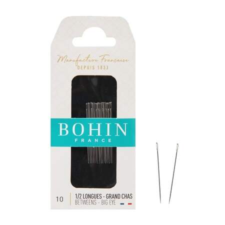 Agulha de Mão para Costura Bohin R.00323 1/2 N.10 20 Und