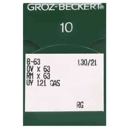 Agulha de Maquina Groz Beckert para Costura B63 nº21 Galoneira com 10 Und