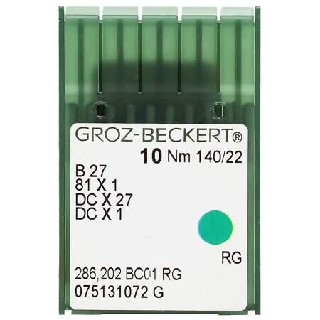 Agulha de Maquina Groz Beckert para Costura B27 Overlok nº22 com 10 Und