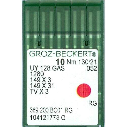 Agulha de Maquina Groz Beckert para Costura UY128 nº21 Pesponto env c/10und