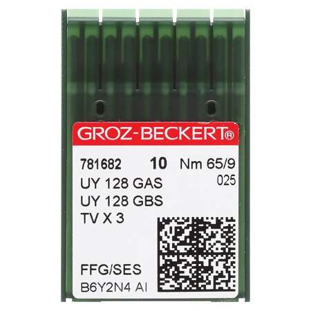 Agulha de Maquina Groz Beckert para Costura UY128 nº09 Pesponto env c/10und