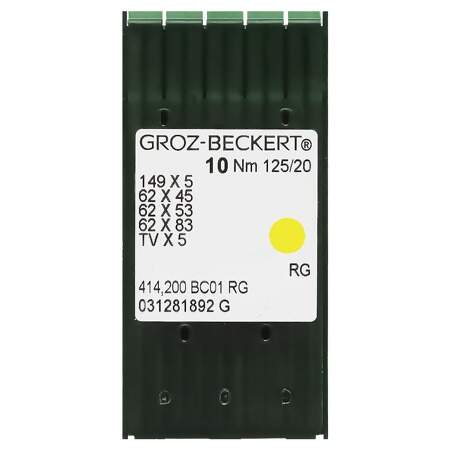 Agulha de Maquina Groz Beckert para Costura TV-5 nº20 Fechador env c/10und