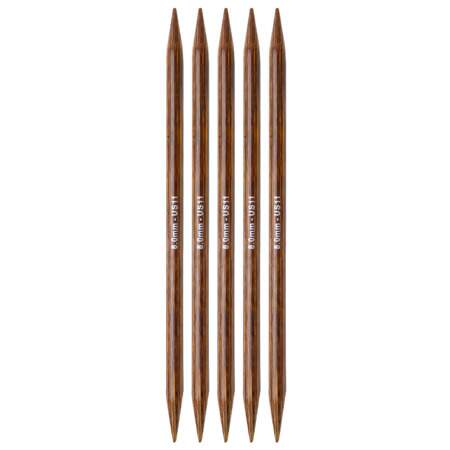 Agulha de Ponta Dupla Ginger Madeira Knitpro 20cm 05 Und