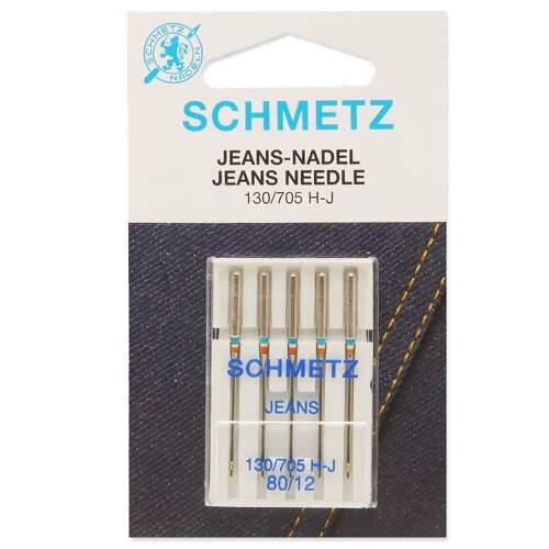 Agulha Schmetz Jeans Nº 12 Ref 130/705 H-J