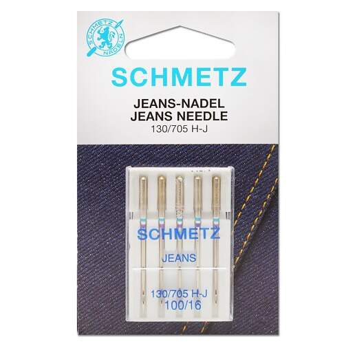 Agulha Schmetz Jeans Nº 16 Ref 130/705 H-J 
