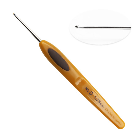 Agulha de Crochê Soft Touch Aço Clover 