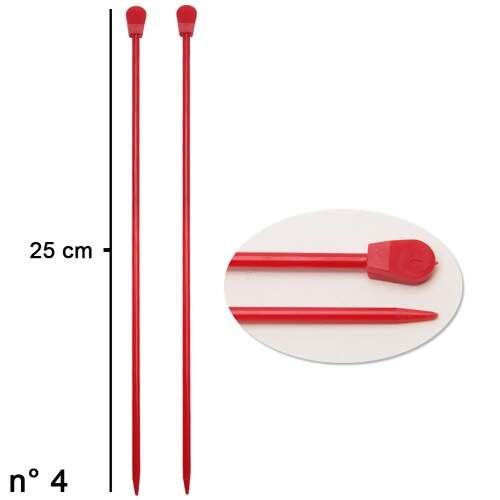 Agulha para Tricô Plástica Coats Corrente 25 cm