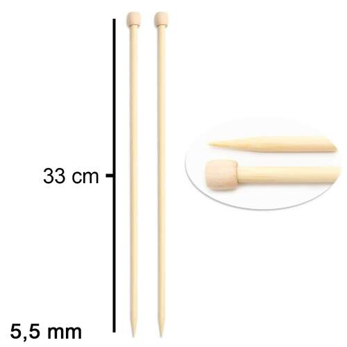 Agulha Para Tricô de Bambu Takumi Clover Ref.3012