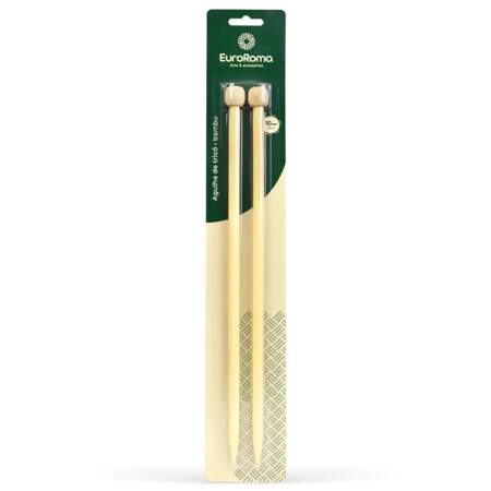 Agulha de Tricô em Bambu EuroRoma 35cm