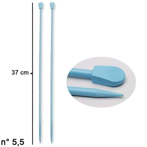 Agulha para Tricô Plástica Coats Corrente 37cm