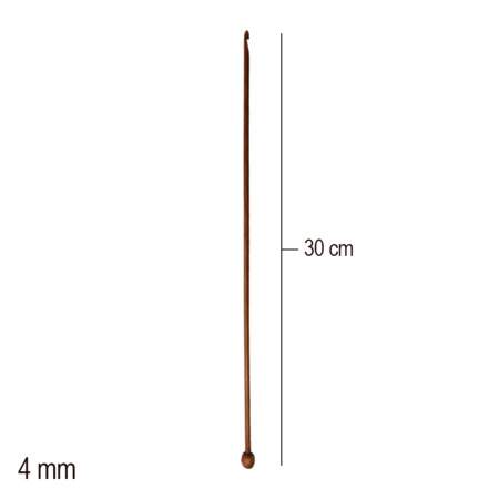 Agulha de Crochê Tunisiano Bambu 30cm