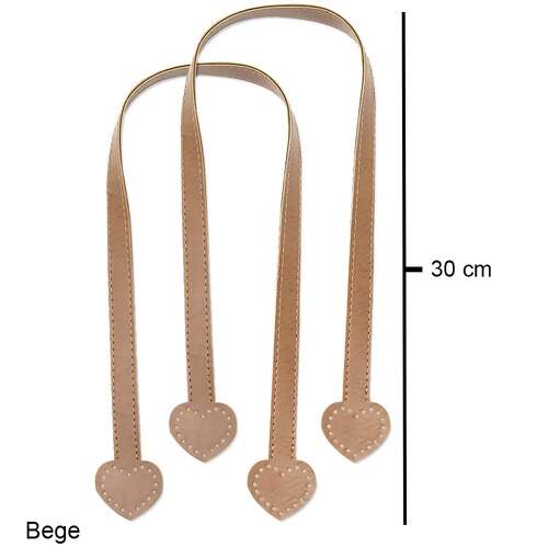 Alça de Bolsa Coração Ref.116 67cm Par