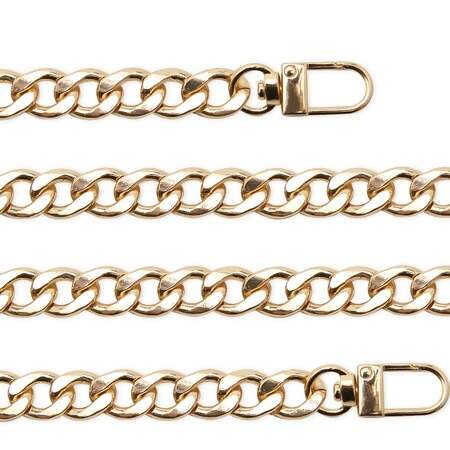Alça de Bolsa Metal Circulo Corrente Grossa G 120cm