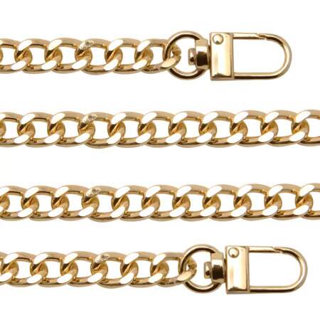 Alça de Bolsa Metal Circulo Corrente Fina 60cm