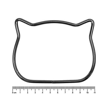 Alça de Bolsa Metal Circulo Gatinho 487252 Par