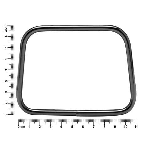 Alça de Bolsa Metal Circulo Retangular Par