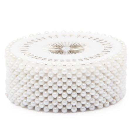 Alfinete de Cabeça Branco Com 12 Discos FL