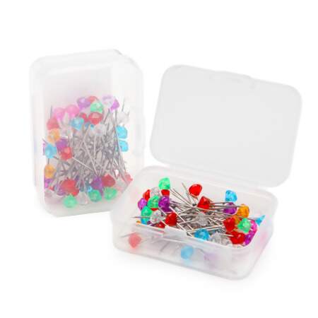 Alfinete de Cabeça Patch Colorido com 50 Und