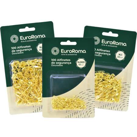 Alfinete de Segurança Dourado EuroRoma