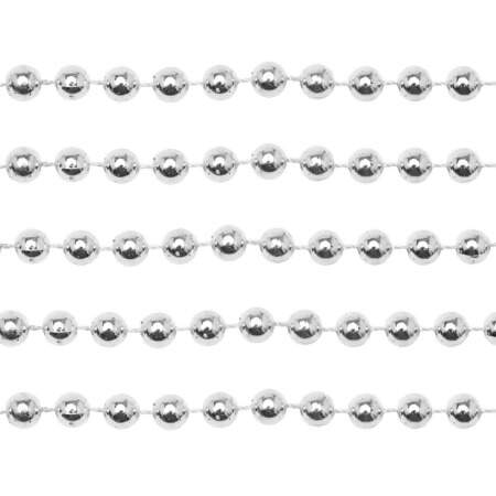 Aljofre Bola Lisa em Metro 08mm Niquelado com 05mts FL