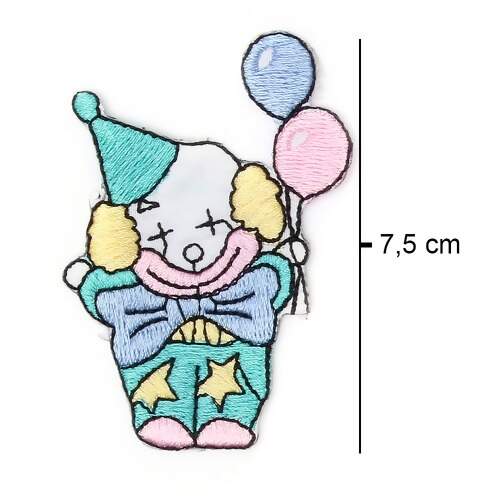 Aplicação Termocolante Stambord Palhaço Balões com 03 Und