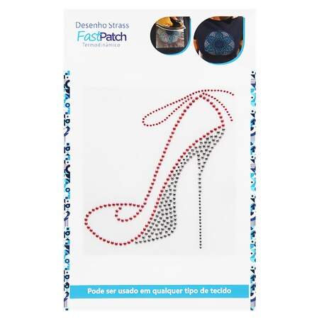 Aplicação de Strass Termodinâmico F. Patch DS25860 Sapato 12x15cm FL