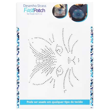 Aplicação de Strass Termodinâmico F. Patch DS25883 Gato 17x14,5cm