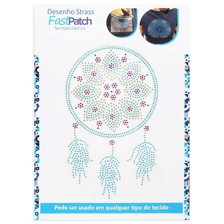 Aplicação Strass Termodinâmico DS25896 Filtro Dos Sonhos 17,5x29cm
