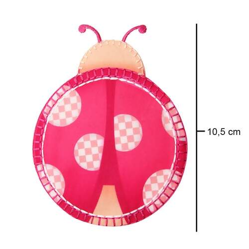 Aplicação Termocolante Stambord Joaninha Patchwork com 03 Und