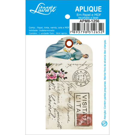 Aplique em Papel e MDF APM8 Litoarte Modelos I