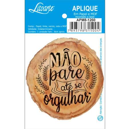 Aplique em Papel e MDF APM8 Litoarte Modelos I 