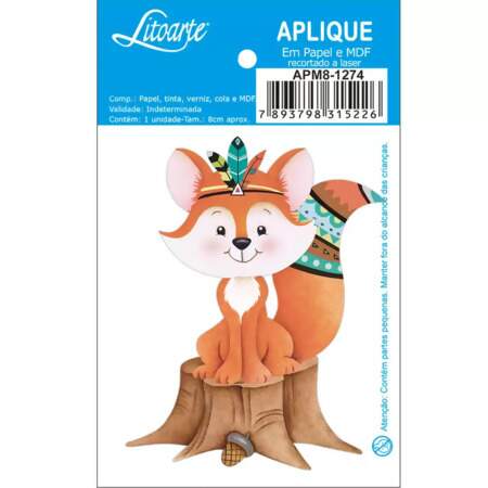 Aplique em Papel e MDF APM8 Litoarte Modelos I