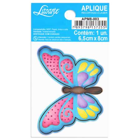 Aplique em Papel e MDF APM8 Litoarte Modelos II 