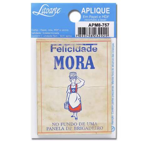 Aplique em Papel e MDF APM8 Litoarte Modelos II