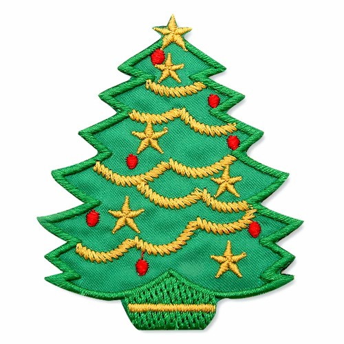 Aplicação Termocolante Árvore Natal com Estrelas JBT-1266 3und