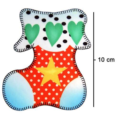 Aplicação Termocolante Stambord Bota Azul Natal Patch JBT-3640 com 03 Und