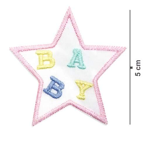 Aplicação Termocolante Stambord Estrela Baby com 03 Und